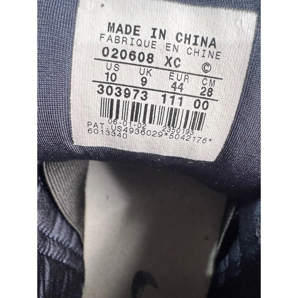Nike 10 White‎ Navy Blue High Top Sneakers Men's Vintage 2002 Air Team Max Rare